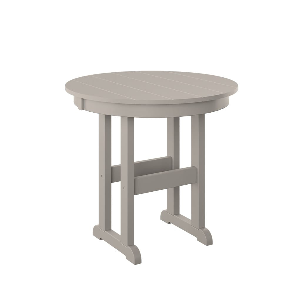 Polybird - 33" Round Table "Counter Height" Sand - P17-C -SN view 1