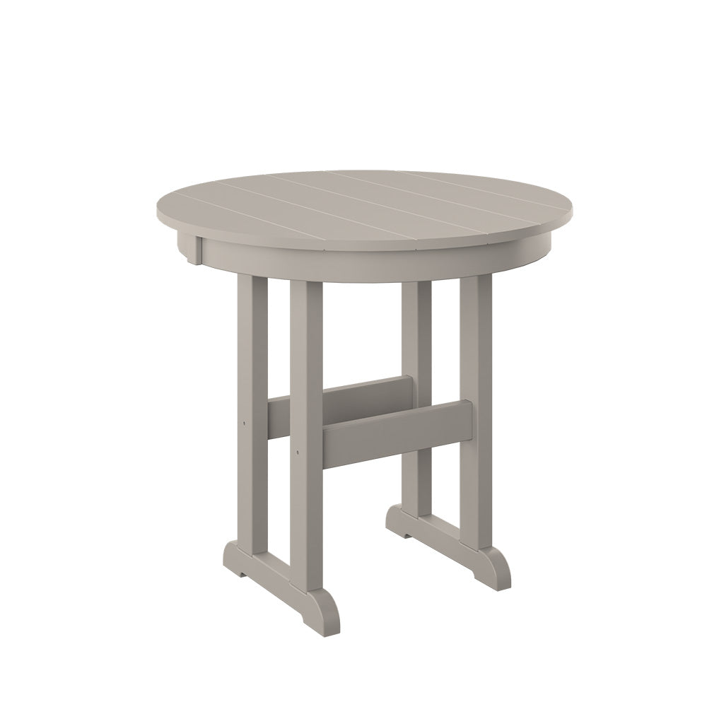 Polybird - 33" Round Table "Counter Height" Sand - P17-C -SN view 1