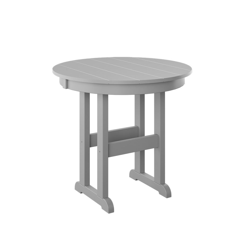 Polybird - 33" Round Table light Gray - P17-R-LG view 1