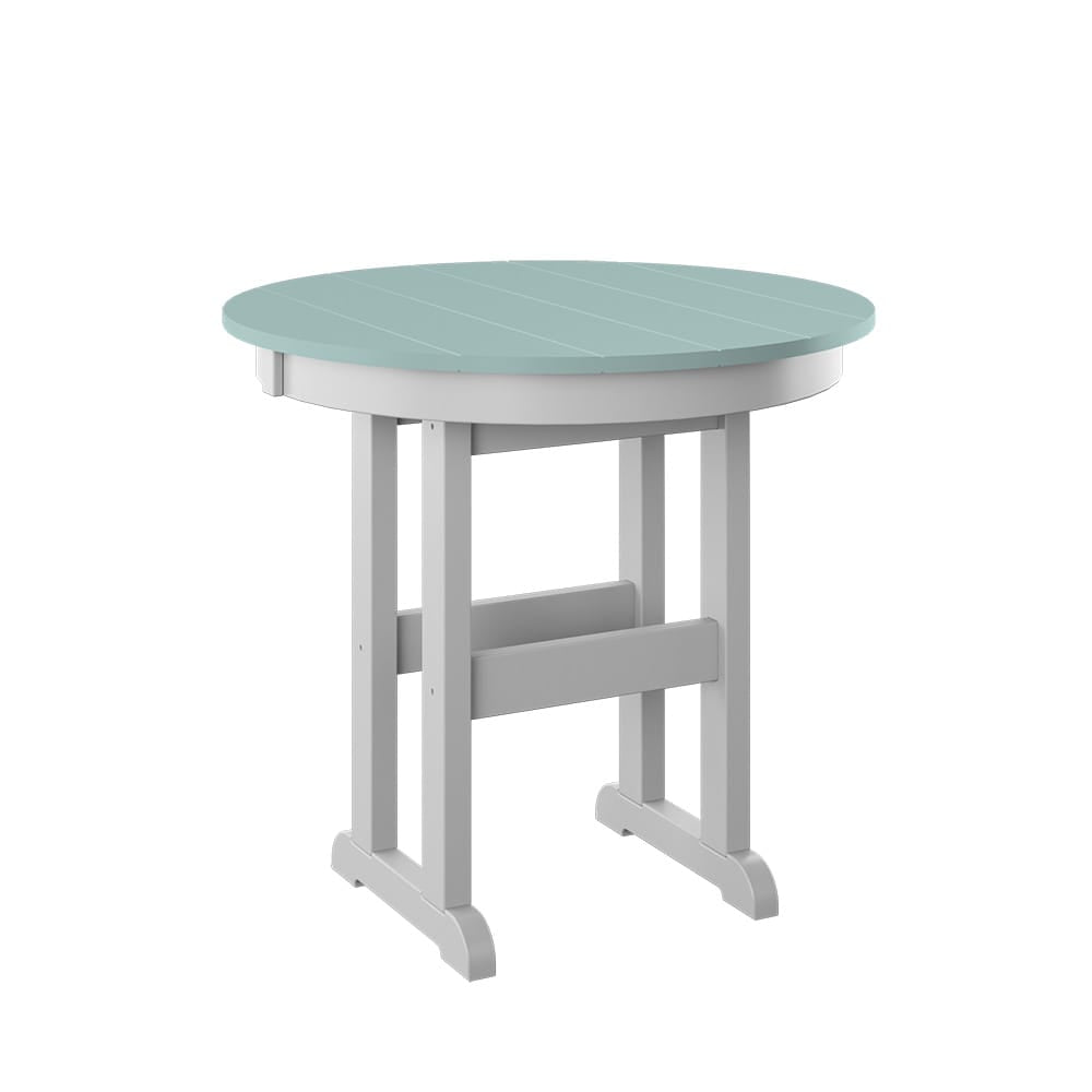 Polybird - 33" Round Table sage And White - P17-R-SG-WT view 1