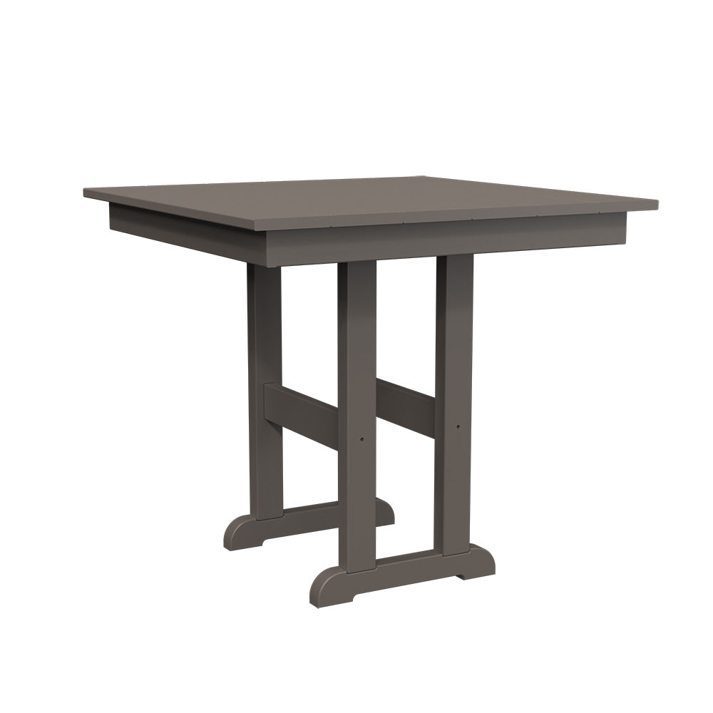 Polybird - 33" Square Table Charcoal - P18-R-CH view 1