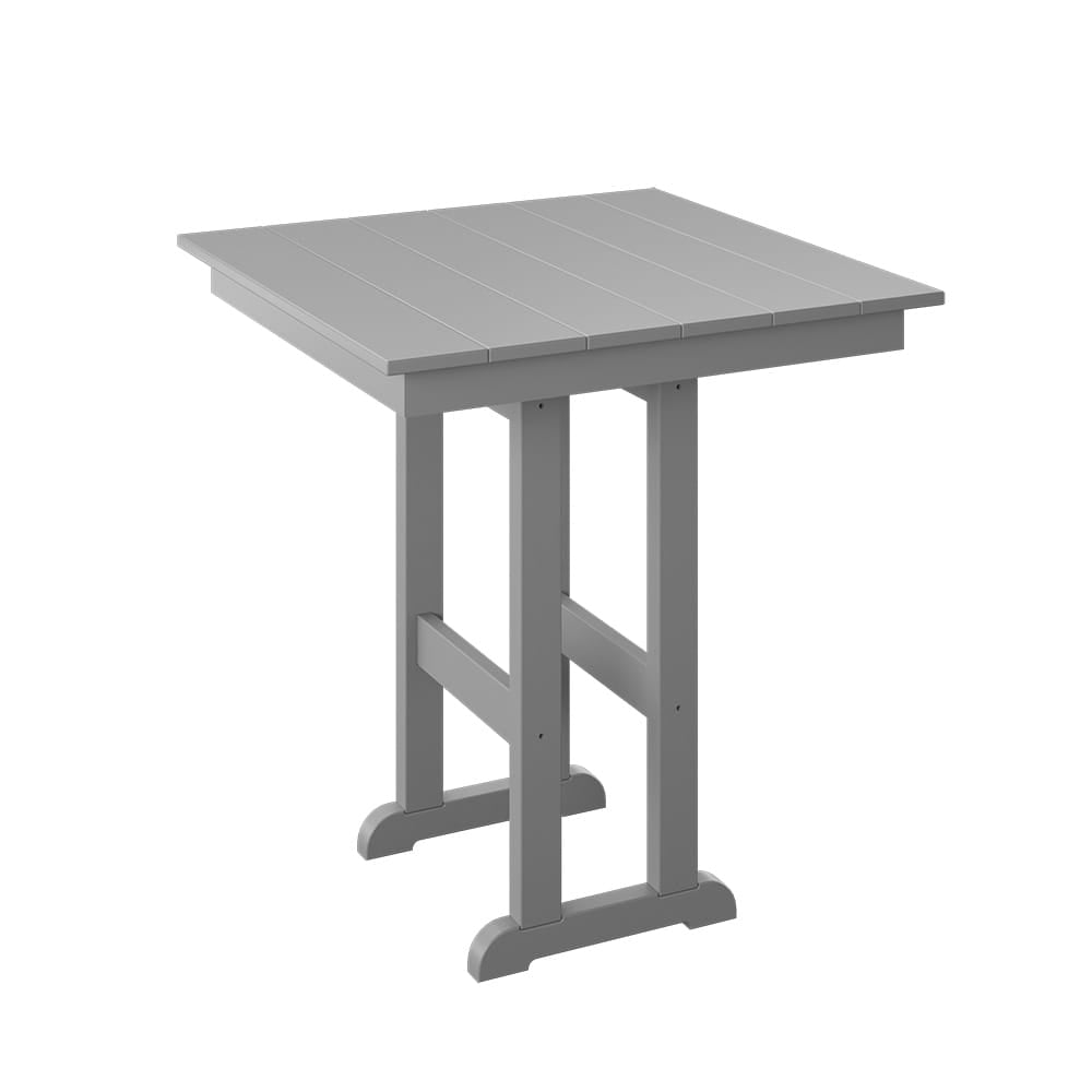 Polybird - 33" Square Table "Counter Height" Light Gray - P18-C-LG view 1