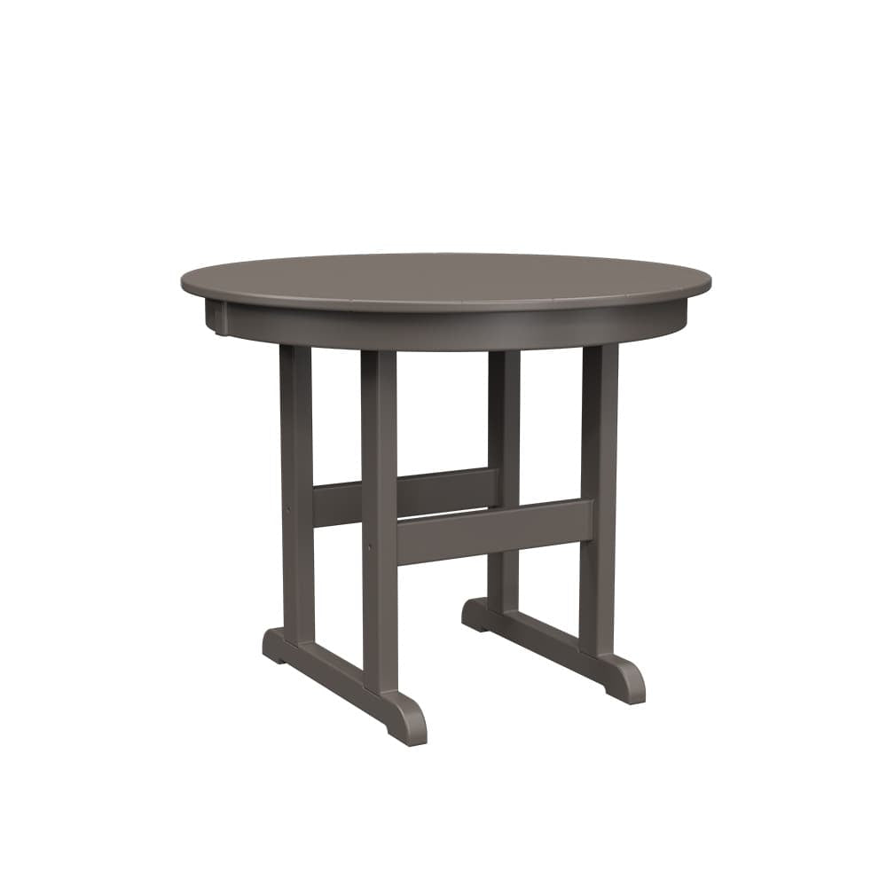 Polybird - 38" Round Table "Counter Height" Charcoal - P15-C-CH view 1