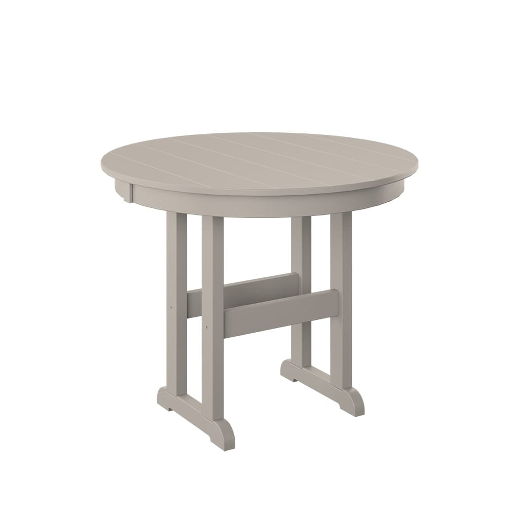 Polybird - 38" Round Table "Counter Height" Sand - P15-C-SN view 1