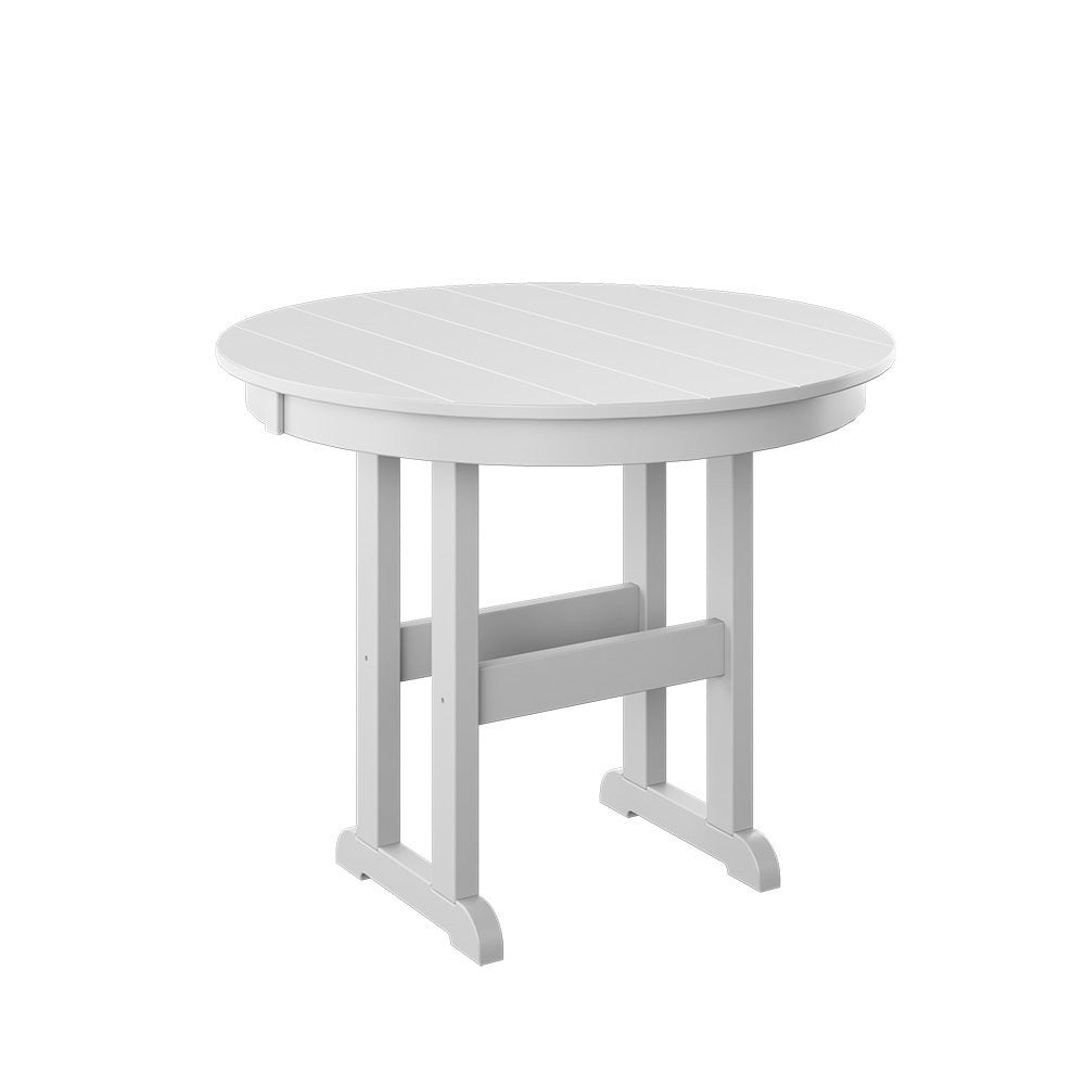 Polybird - 38" Round Table "Counter Height" White - P15-C-WT view 1