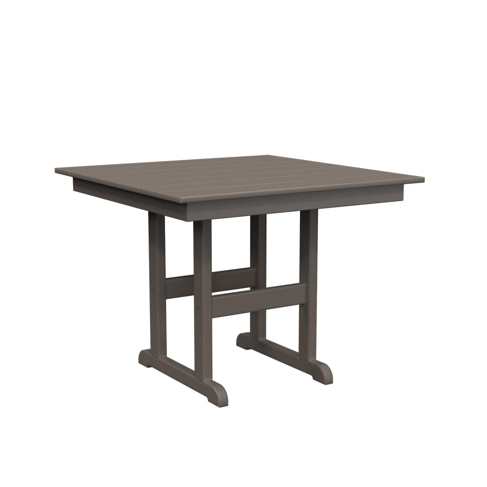 Polybird - 38" Square Table Charcoal - P16-R -CH view 1