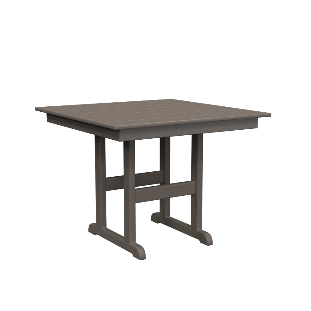 Polybird - 38" Square Table Charcoal - P16-R -CH view 1