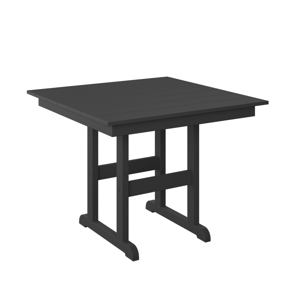Polybird - 38" Square Table "Counter Height" Black - P16-C-BK view 1