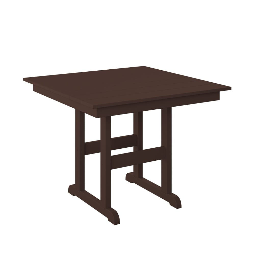Polybird - 38" Square Table Tudor Brown - P16-R -TB view 1