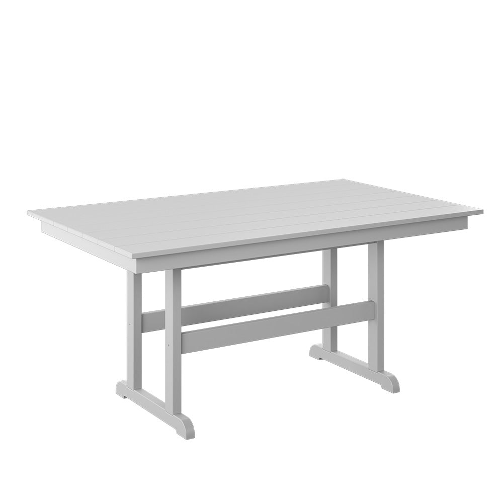 Polybird - 38" X 64" Table "Counter Height" White - P19-C-WT view 1