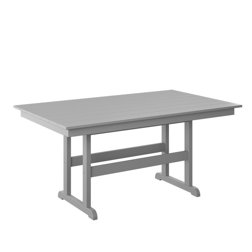 Polybird - 38" X 64" Table Light Gray - P19-R-LG view 1