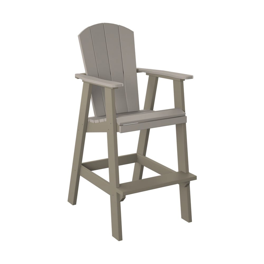Polybird - Balcony Chair "Bar Height" Sand And Weatherwood - P4-B-SN-WW view 1