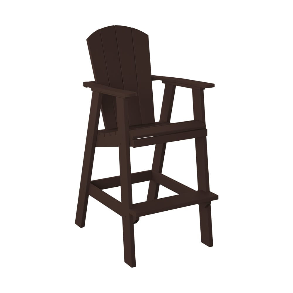 Polybird - Balcony Chair "Bar Height" Tudor Brown - P4-B-TB view 1