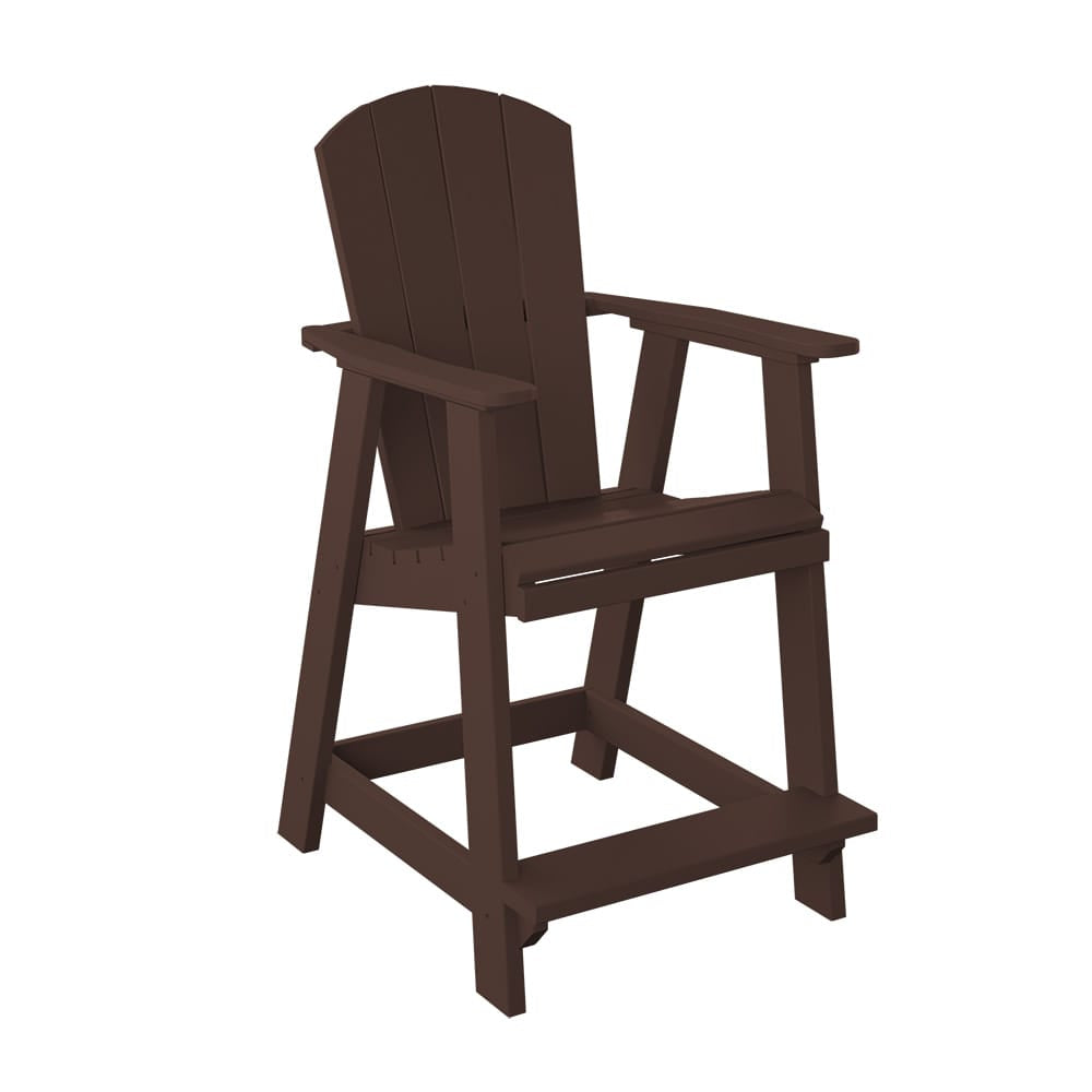 Polybird - Balcony Chair "Counter Height" Tudor Brown - P4-C-TB view 1