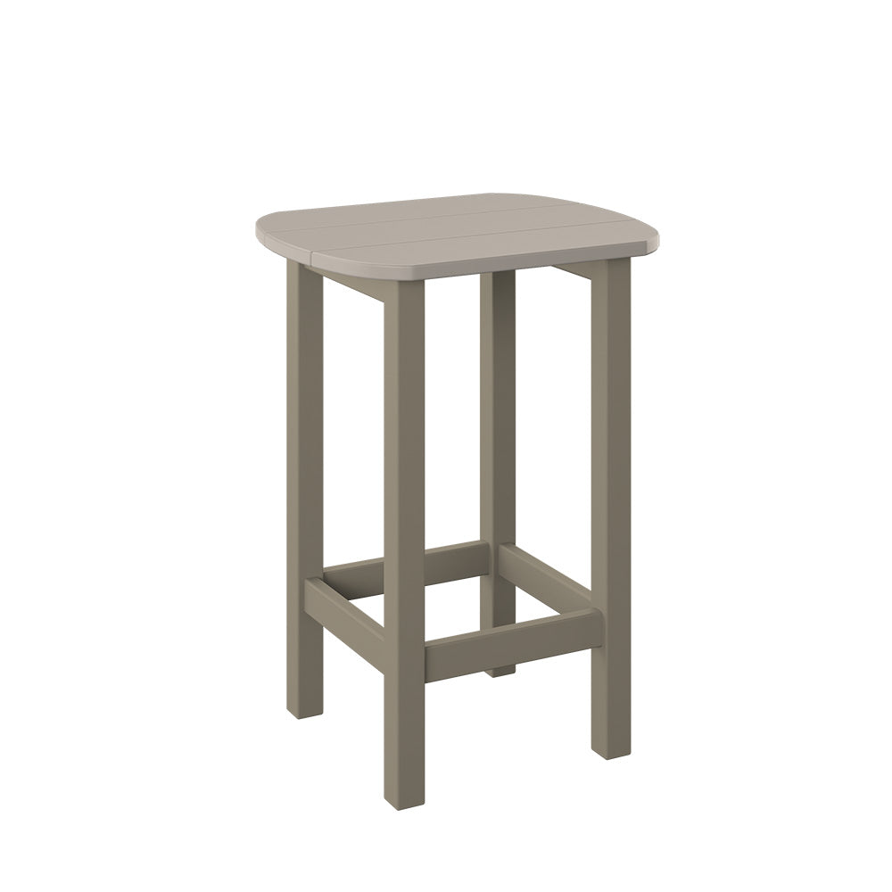Polybird - Balcony End Table Sand And Weatherwood - P50-SN-WW view 1