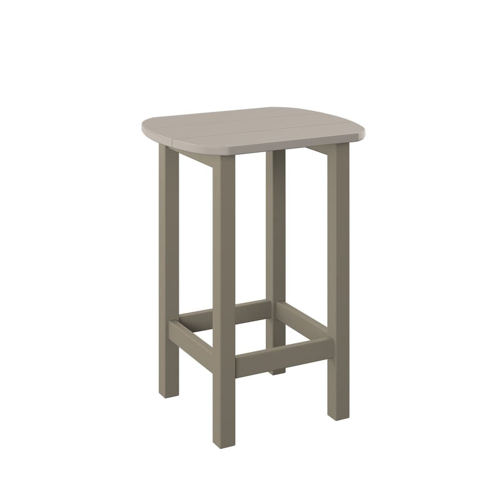 Polybird - Balcony End Table Sand And Weatherwood - P50-SN-WW view 1