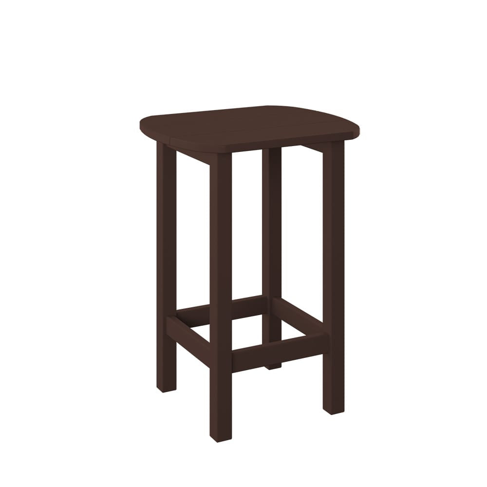Polybird - Balcony End Table Tudor Brown - P50-TB view 1