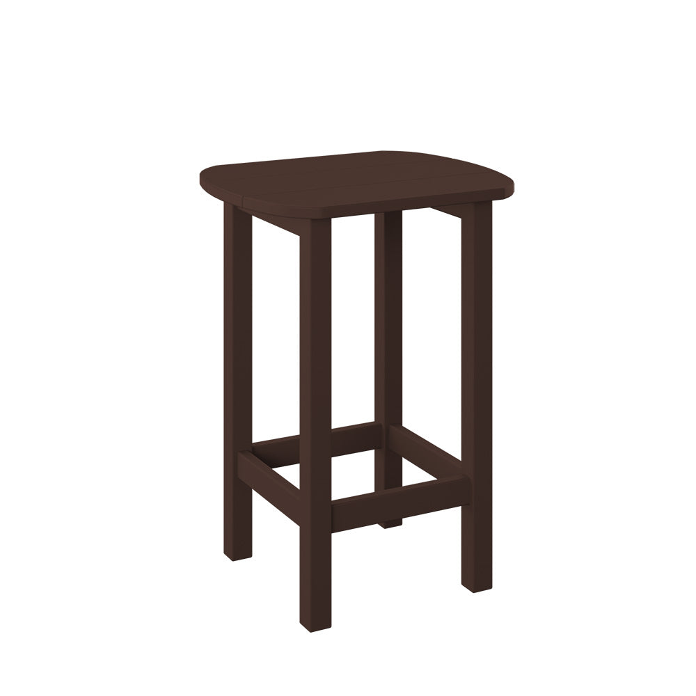 Polybird - Balcony End Table Tudor Brown - P50-TB view 1