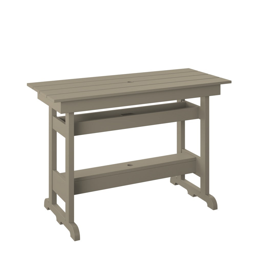 Polybird - Bar Table Weatherwood - P99-WW view 1