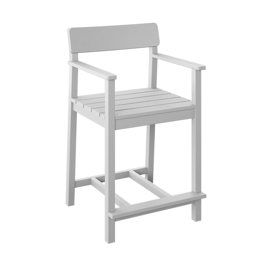 Polybird - Club Dining Chair "Counter Height" White - P95-C-WT view 1
