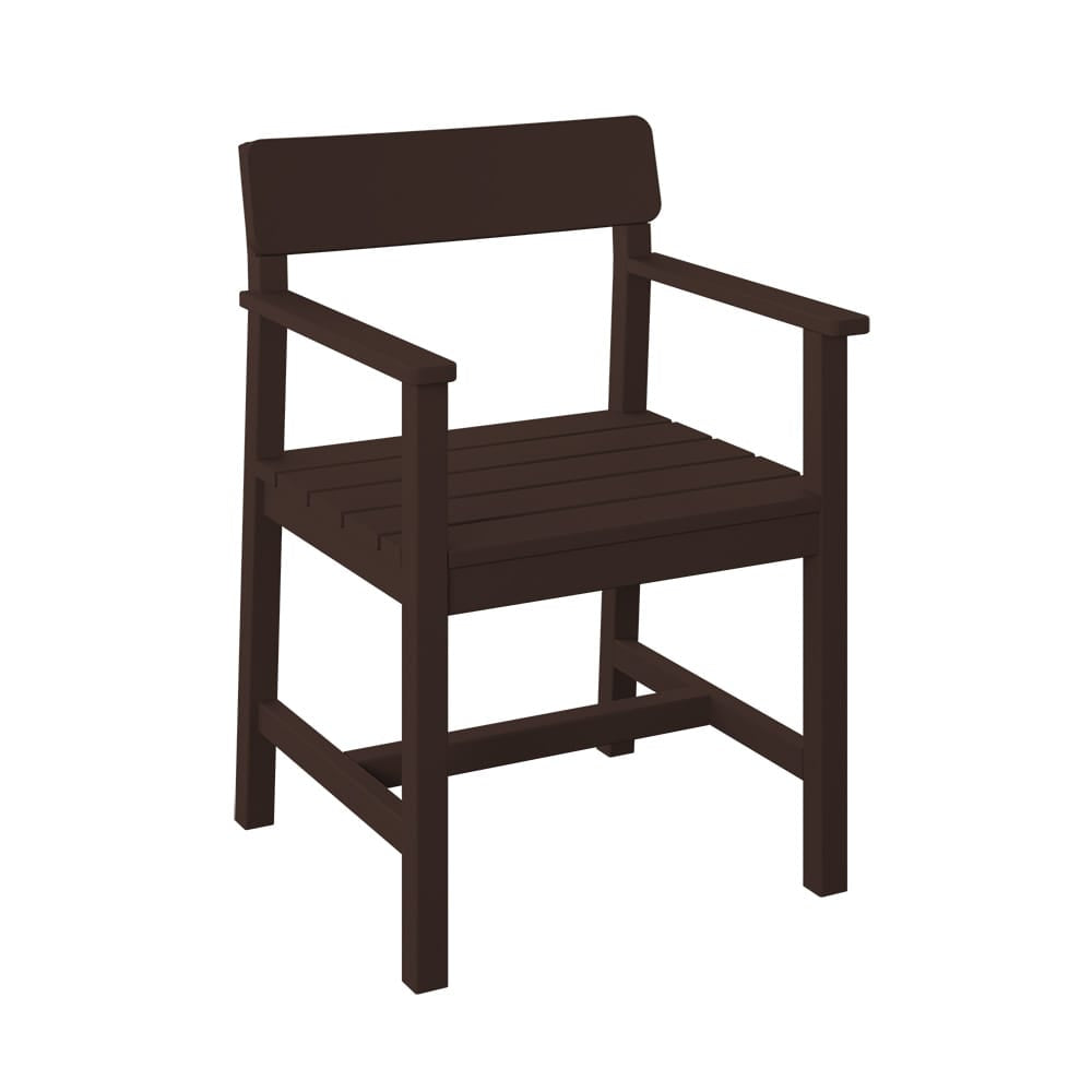 Polybird - Club Dining Chair Tudor Brown - P95-R-TB view 1