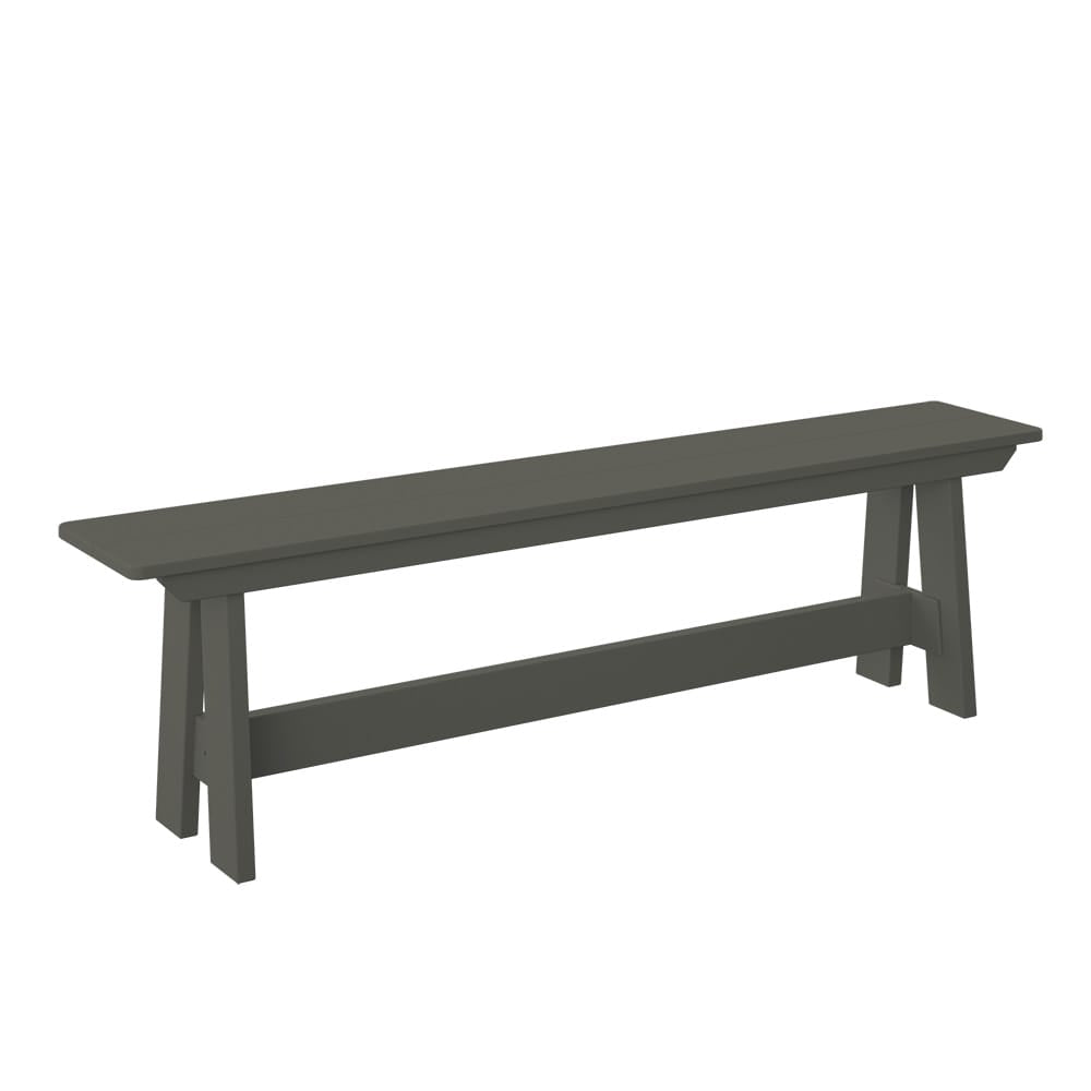 Polybird - Dining Bench Coffee - P14-R-CF view 1
