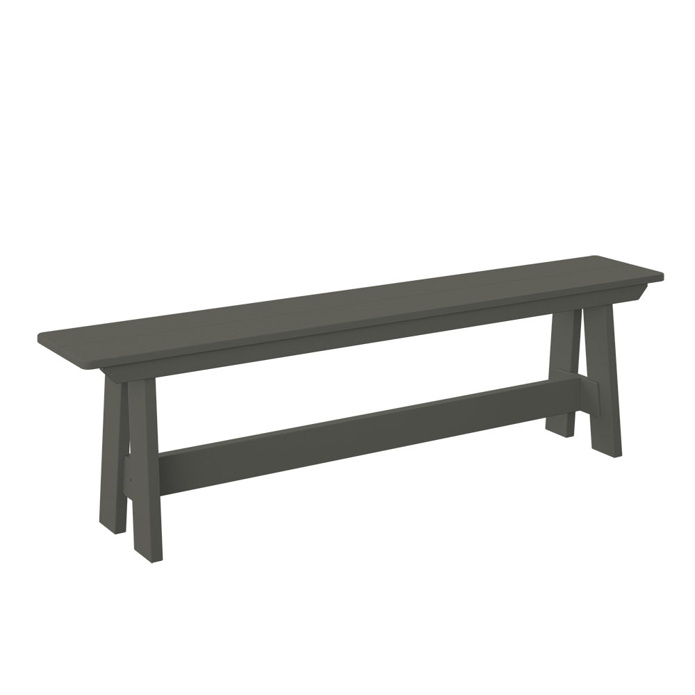 Polybird - Dining Bench Coffee - P14-R-CF view 1