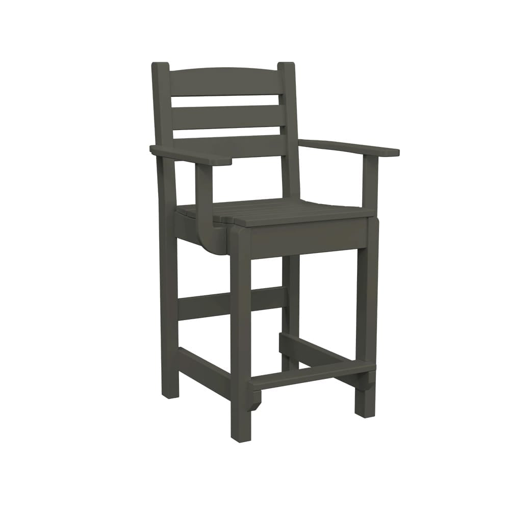 Polybird - Dining Captain Chair "Counter Height" Coffee - P11-C-CF view 1