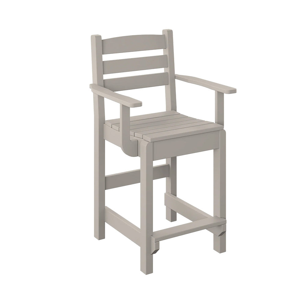 Polybird - Dining Captain Chair "Counter Height" Sand - P11-C-SN view 1