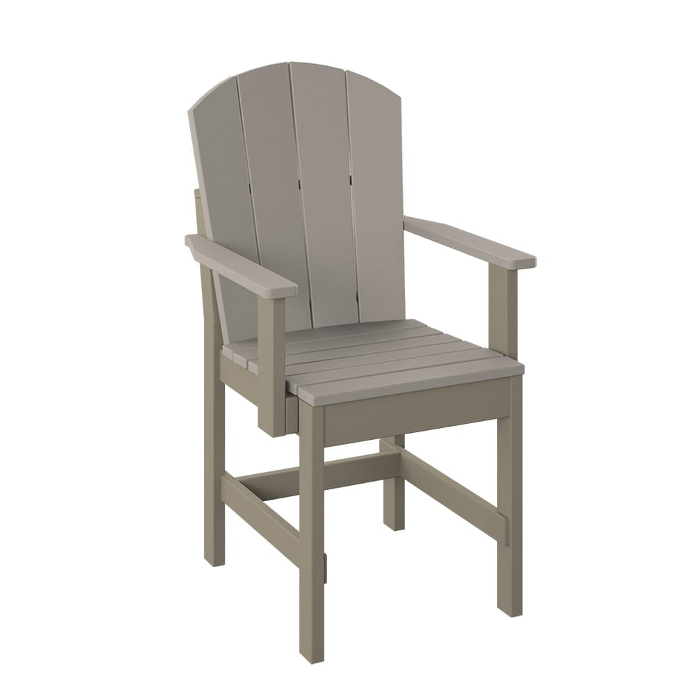 Polybird - Fanback Dining Chair Sand And Weatherwood - P8-R-SN-WW view 1