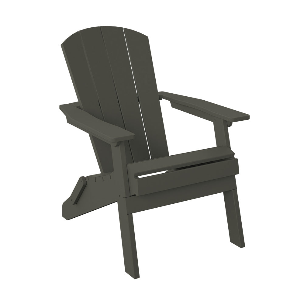 Polybird - Folding Adirondack Chair Coffee - P3-CF view 1