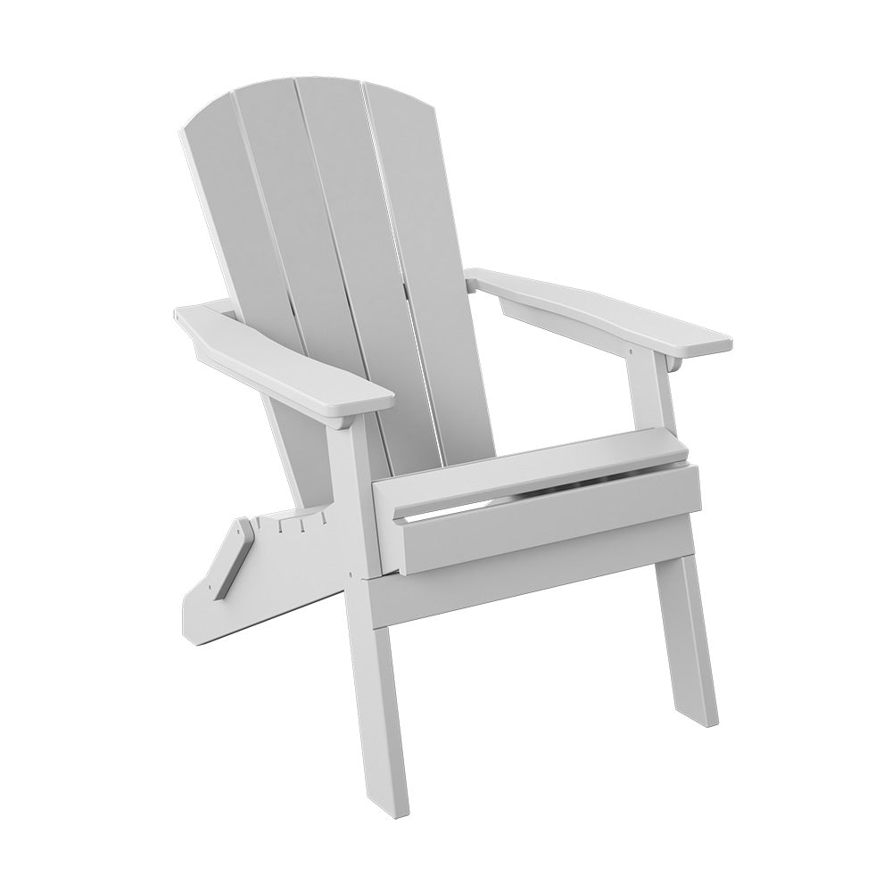 Polybird - Folding Adirondack Chair White - P3-WT view 1