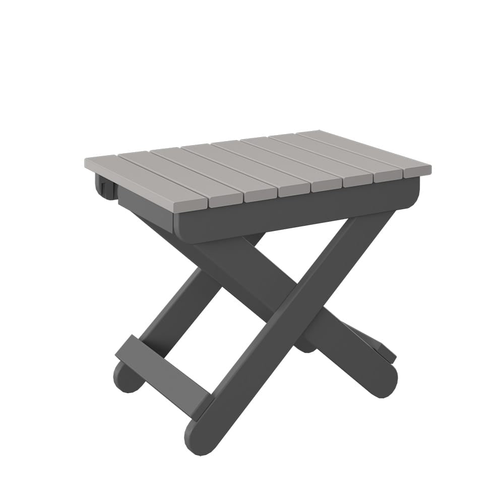 Polybird - Folding End Table Light Gray And Charcoal - P46-LG-CH view 1