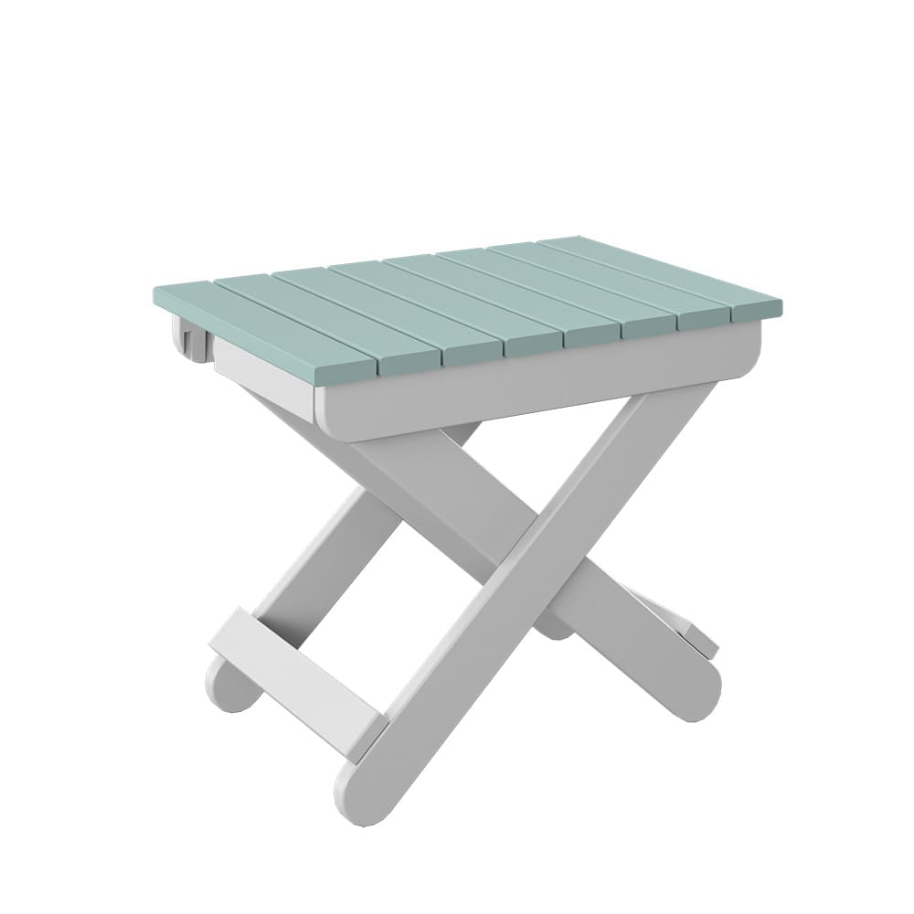 Polybird - Folding End Table Sage And White - P46-SG-WT view 1