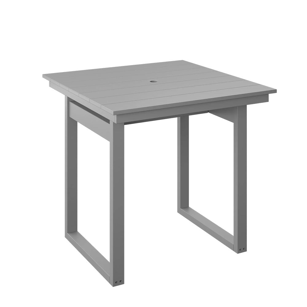 Polybird - Modern 38" Square Table "Counter Height" Light Gray - P131-C-LG view 1