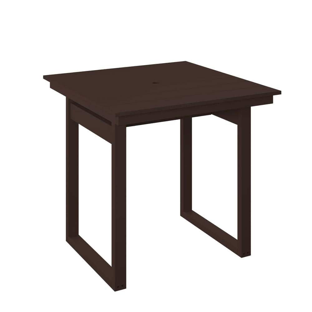 Polybird - Modern 38" Square Table "Counter Height" Tudor Brown - P131-C-TB view 1