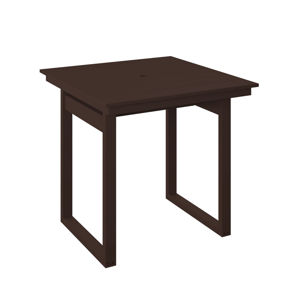 Polybird - Modern 38" Square Table "Counter Height" Tudor Brown - P131-C-TB view 1