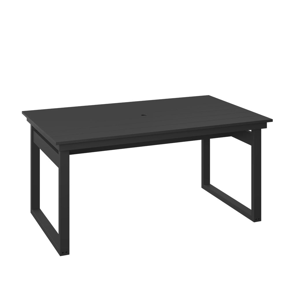 Polybird - Modern 38" X 64" Table Black - P132-R-BK view 1