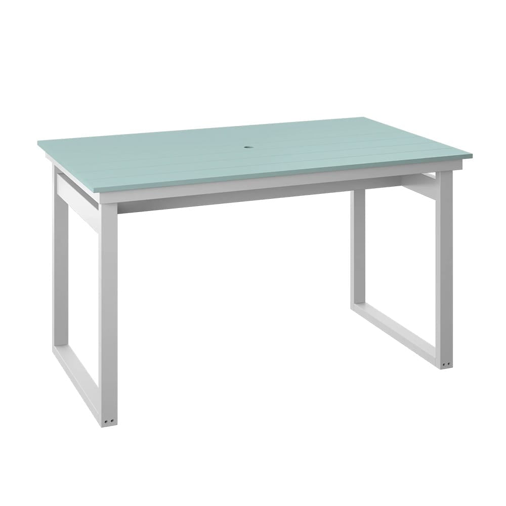Polybird - Modern 38" X 64" Table "Counter Height" Sage And White - P132-C-SG-WT view 1