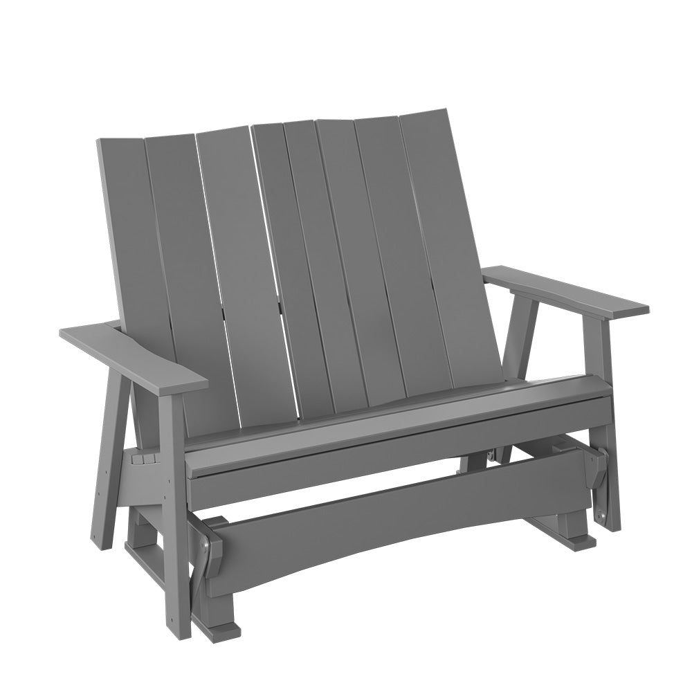 Polybird - Modern 4' Glider Bench Light Gray - P63-LG view 1
