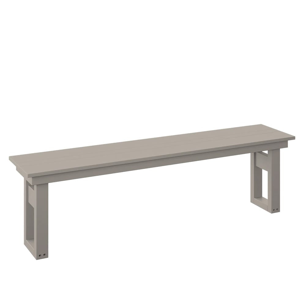 Polybird - Modern 64" Dining Bench Sand - P130-R-SN view 1