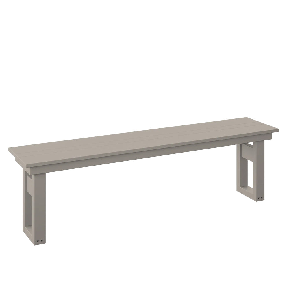 Polybird - Modern 64" Dining Bench Sand - P130-R-SN view 1