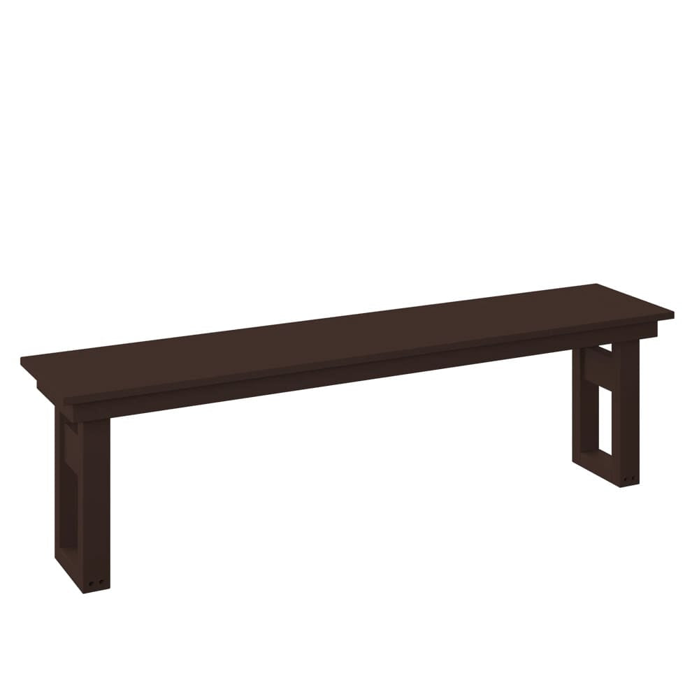 Polybird - Modern 64" Dining Bench Tudor Brown - P130-R-TB view 1