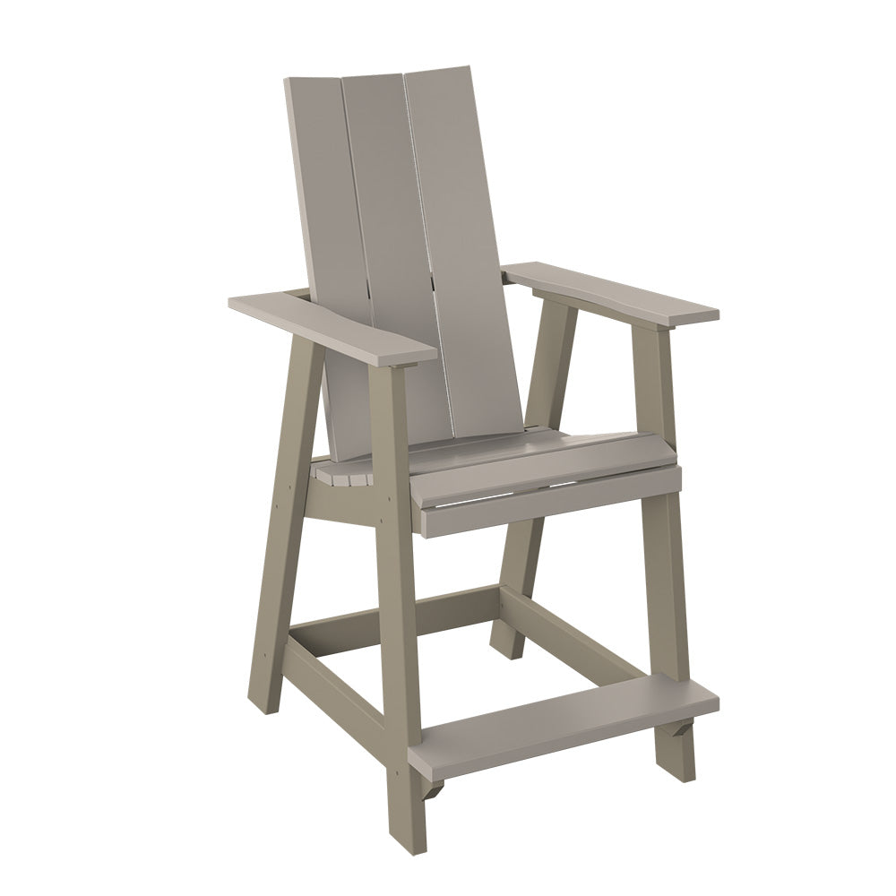 Polybird - Modern Balcony Chair Sand And Weatherwood - P64-SN-WW view 1