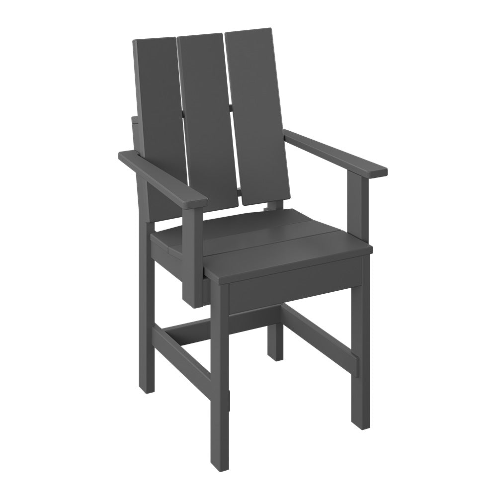 Polybird - Modern Dining Chair Charcoal - P9-R-CH view 1