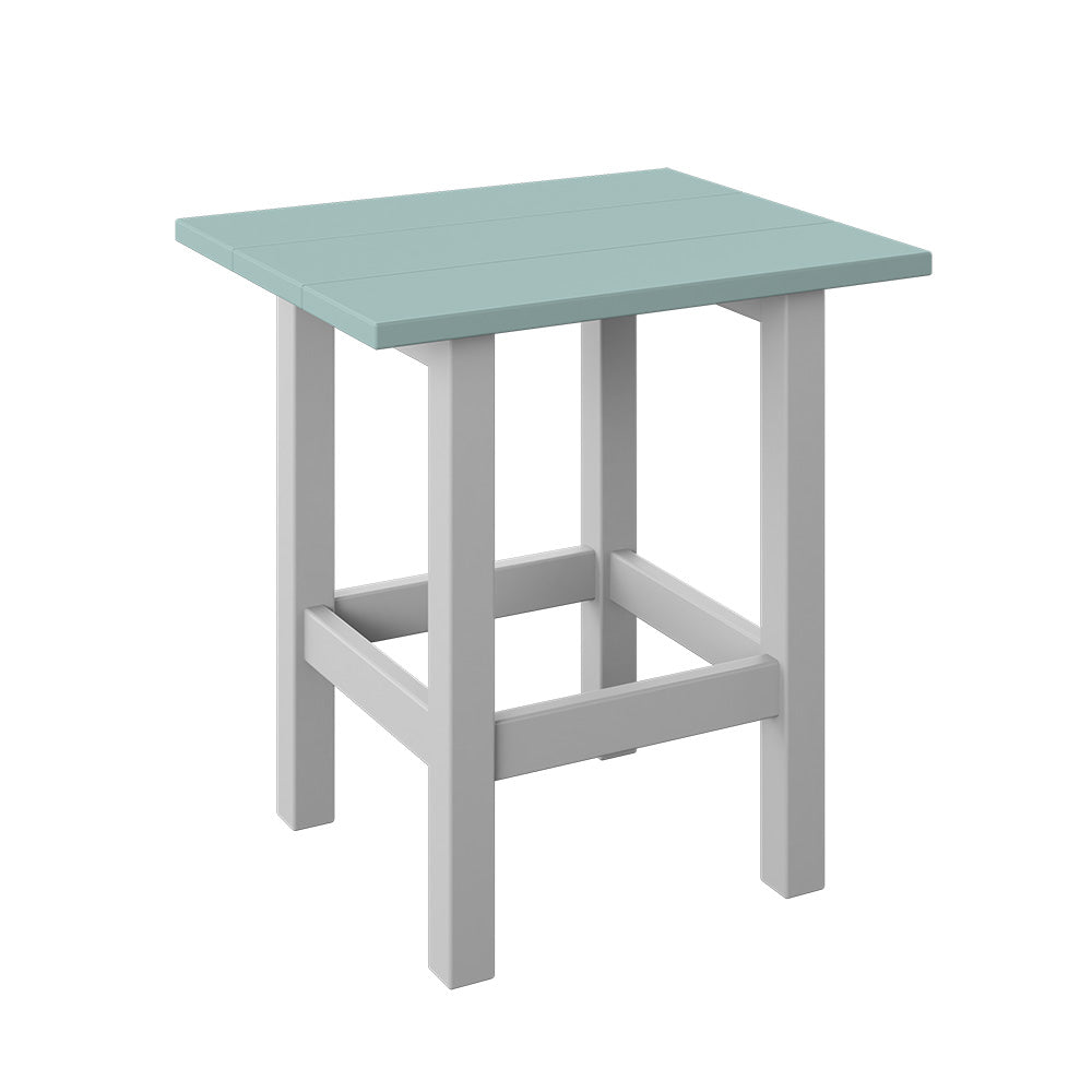 Polybird - Modern End Table sage And White - P66-SG-WT view 1