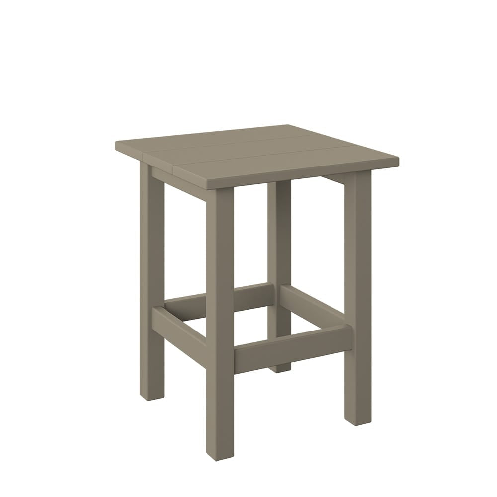 Polybird - Modern End Table weatherwood - P66-WW view 1