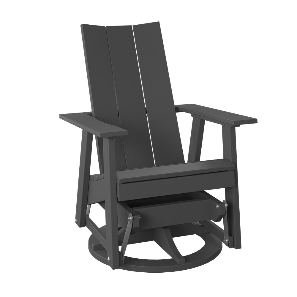 Polybird - Modern Swivel Glider Charcoal - P69-CH view 1