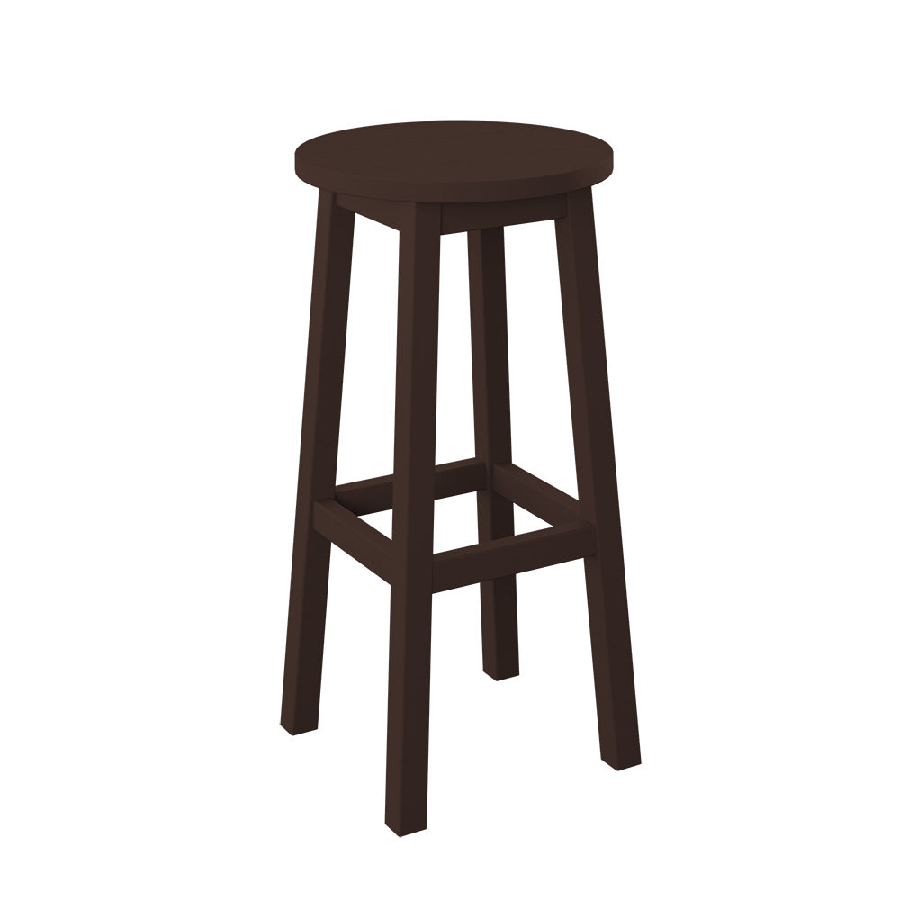 Polybird - Round Bar Stool "Bar Height" Tudor Brown - P94-B-TB view 1