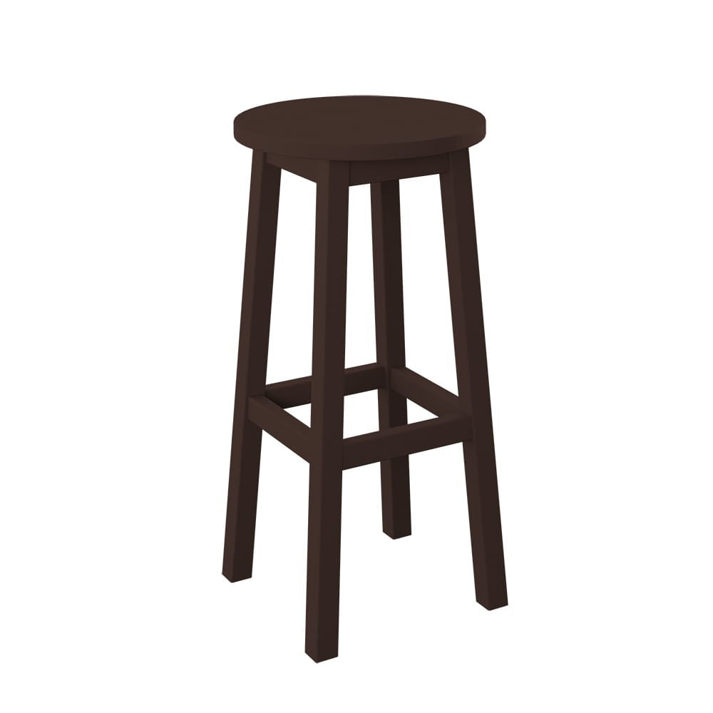 Polybird - Round Bar Stool "Bar Height" Tudor Brown - P94-B-TB view 1